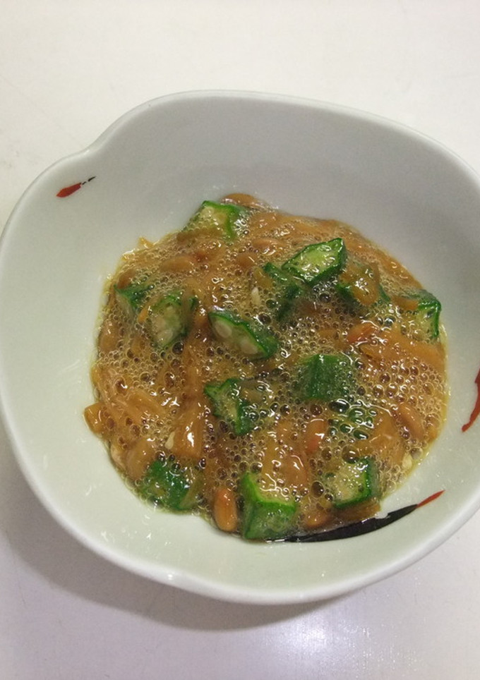 オクラと納豆のなめ茸和え-レシピのメイン写真