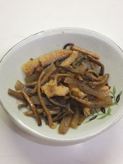 ぜんまいとこんにゃくの炒め煮-レシピのメイン写真