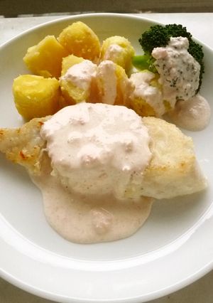 ゴージャス☆白身魚の明太子クリームソース-レシピのメイン写真