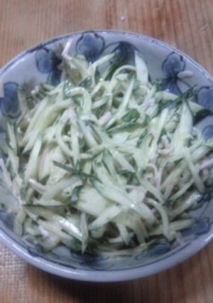 きゅうりとハムのからしマヨあえ-レシピのメイン写真
