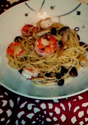 余ったワインを活用！エビときのこのパスタ-レシピのメイン写真