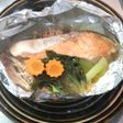 鮭と玉ねぎのホイール焼き
