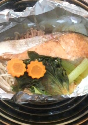 鮭と玉ねぎのホイール焼き-レシピのメイン写真
