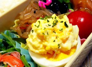 お弁当に♪ゆでたまごonゆでたまご-レシピのメイン写真