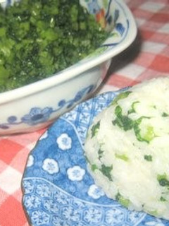 ❤大根葉のおにぎり❤おいし~(^○^)-レシピのメイン写真