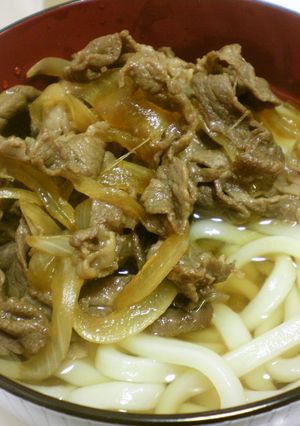☆肉うどん☆簡単あま~い♪-レシピのメイン写真