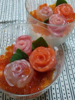 お祝いに☆バラのお寿司-レシピのメイン写真