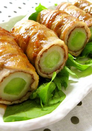 ＊ブロッコリーの芯とちくわの豚肉ロール-レシピのメイン写真