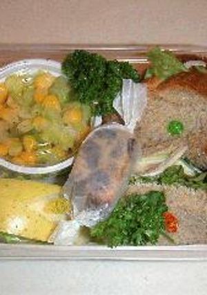 麦こがし＆グラハム粉入り食パンのサンドイッチ弁当　●for女子高生-レシピのメイン写真