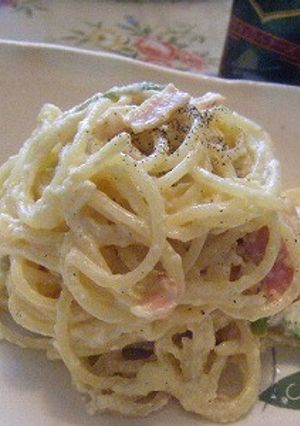 簡単☆カルボナーラwith旬のアスパラ♪-レシピのメイン写真