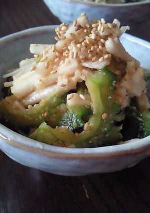 ゴーヤと長芋のごまポン酢-レシピのメイン写真