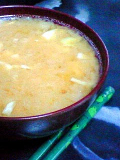 キャベツの芯と天かすの節約お味噌汁-レシピのメイン写真