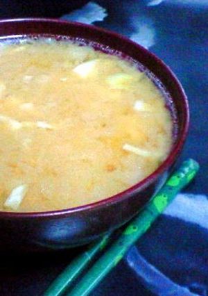 キャベツの芯と天かすの節約お味噌汁-レシピのメイン写真