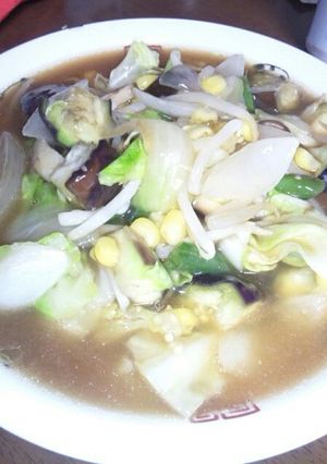 レンジでチーン♪野菜あんかけラーメン☆-レシピのメイン写真