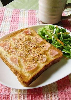 オリーブオイルで☆ハムチーズトースト-レシピのメイン写真