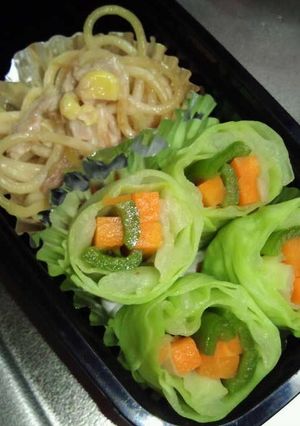 お弁当に★キャベツで野菜ロール♪-レシピのメイン写真