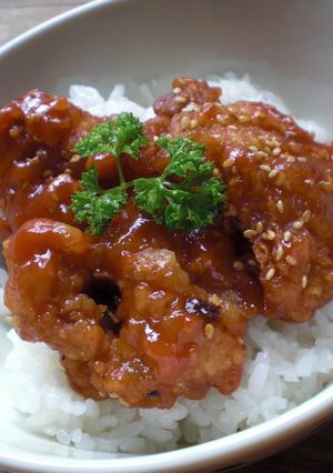余り物がリメイク（＾◇＾）簡単唐揚げ丼！-レシピのメイン写真