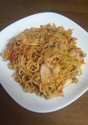 豚キムチ焼きそば-レシピのメイン写真