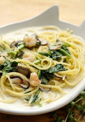 えびのクリームパスタ-レシピのメイン写真