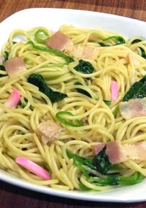 ほうれん草ベーコン醤油パスタ 【冷やし】-レシピのメイン写真