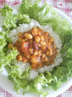 ★ゴロゴロ豆とひき肉のカレー★-レシピのメイン写真