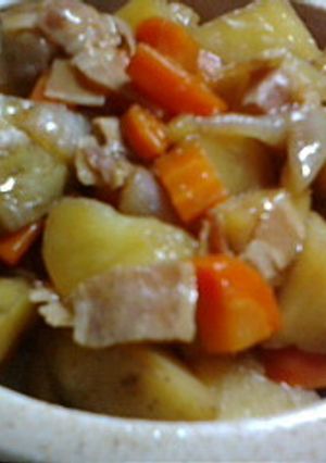 新じゃがとベーコンで作る肉じゃが風-レシピのメイン写真