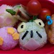 カエル&紫陽花おにぎり弁当