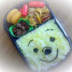 キャラ弁♪四角いプーさん-レシピのメイン写真