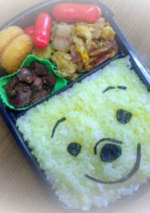 キャラ弁♪四角いプーさん-レシピのメイン写真