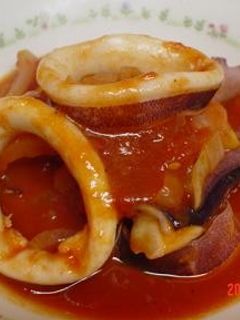 イカのトマト煮-レシピのメイン写真