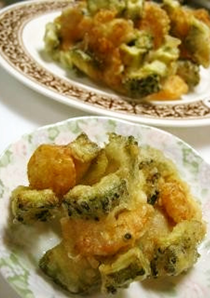 ゴーヤとシーフードのかき揚げ-レシピのメイン写真