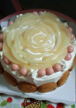 可愛い桃缶のケーキ♪-レシピのメイン写真