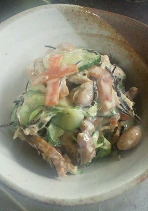 ひじき煮でリメイクサラダ♪-レシピのメイン写真