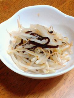 レンジで簡単!もやし昆布和え-レシピのメイン写真