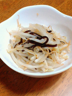 レンジで簡単!もやし昆布和え-レシピのメイン写真