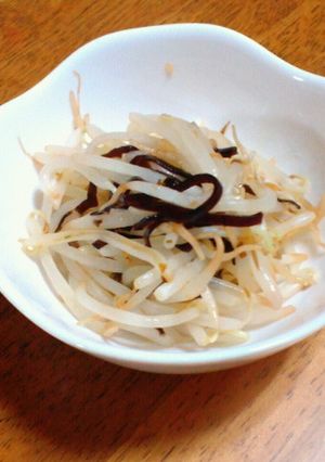 レンジで簡単！もやし昆布和え-レシピのメイン写真