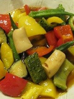 麺つゆで美味しい、夏野菜の素揚げ-レシピのメイン写真