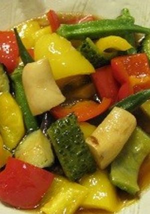 麺つゆで美味しい、夏野菜の素揚げ-レシピのメイン写真
