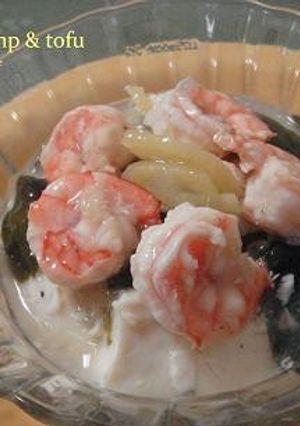 <diet>海老と豆腐の冷たいスープ-レシピのメイン写真