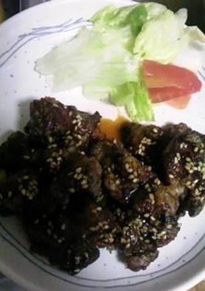 ☆ﾆｶﾞﾃな人に‥鶏ﾚﾊﾞｰの竜田揚げ☆-レシピのメイン写真