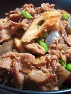 竹輪とこんにゃくと豚肉の味噌炒め-レシピのメイン写真