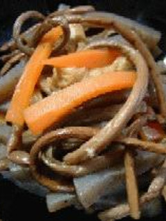 ぜんまいとこんにゃくの炒り煮-レシピのメイン写真