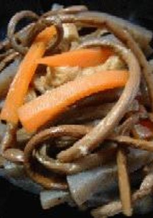 ぜんまいとこんにゃくの炒り煮-レシピのメイン写真