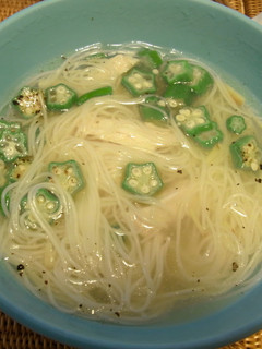 さっぱり☆オクラと鶏肉のにゅうめん-レシピのメイン写真
