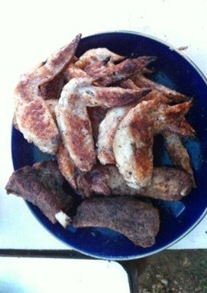 BBQで出来る男の ☆手羽先焼☆-レシピのメイン写真