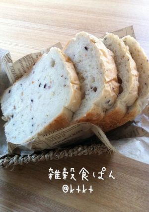 ＊ＨＢ＊雑穀食パン♪十六穀ミックスで簡単-レシピのメイン写真
