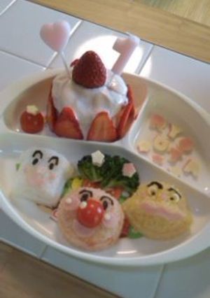 アンパンマンプレート（離乳食）-レシピのメイン写真