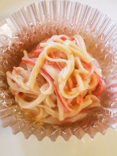 お弁当に♪かにかまの味噌マヨ和え-レシピのメイン写真