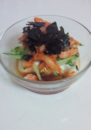 ビールに合うよ♪キムチ奴-レシピのメイン写真
