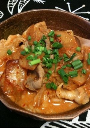 あまったキムチで。ミルクキムチスープご飯-レシピのメイン写真